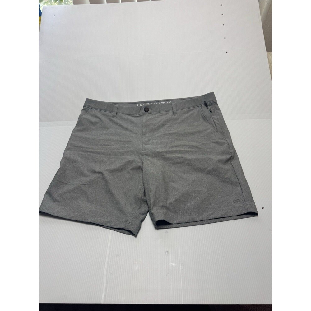 Infinity LinearFlex Hybrid Stretch Shorts Gray Size 40 NWOT 4-Way Stretch